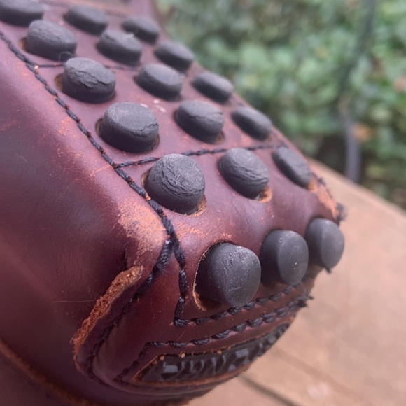 Minnetonka driving Mocs. Leather. Brown. Ladies 7. - Picture 9 of 14